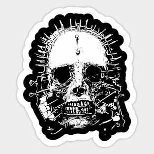 Skull Machine Two Sticker